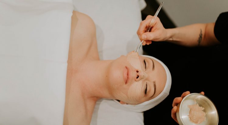Woman getting a skincare treatment